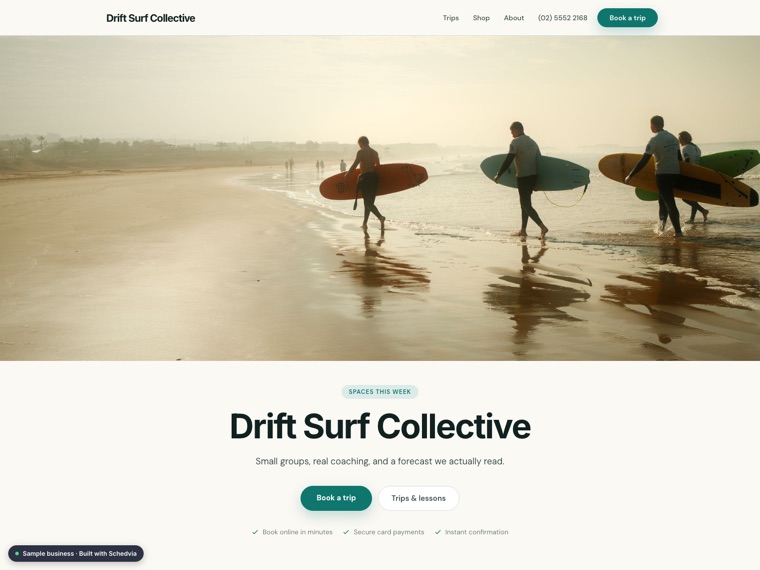 The Drift Surf Collective demo site