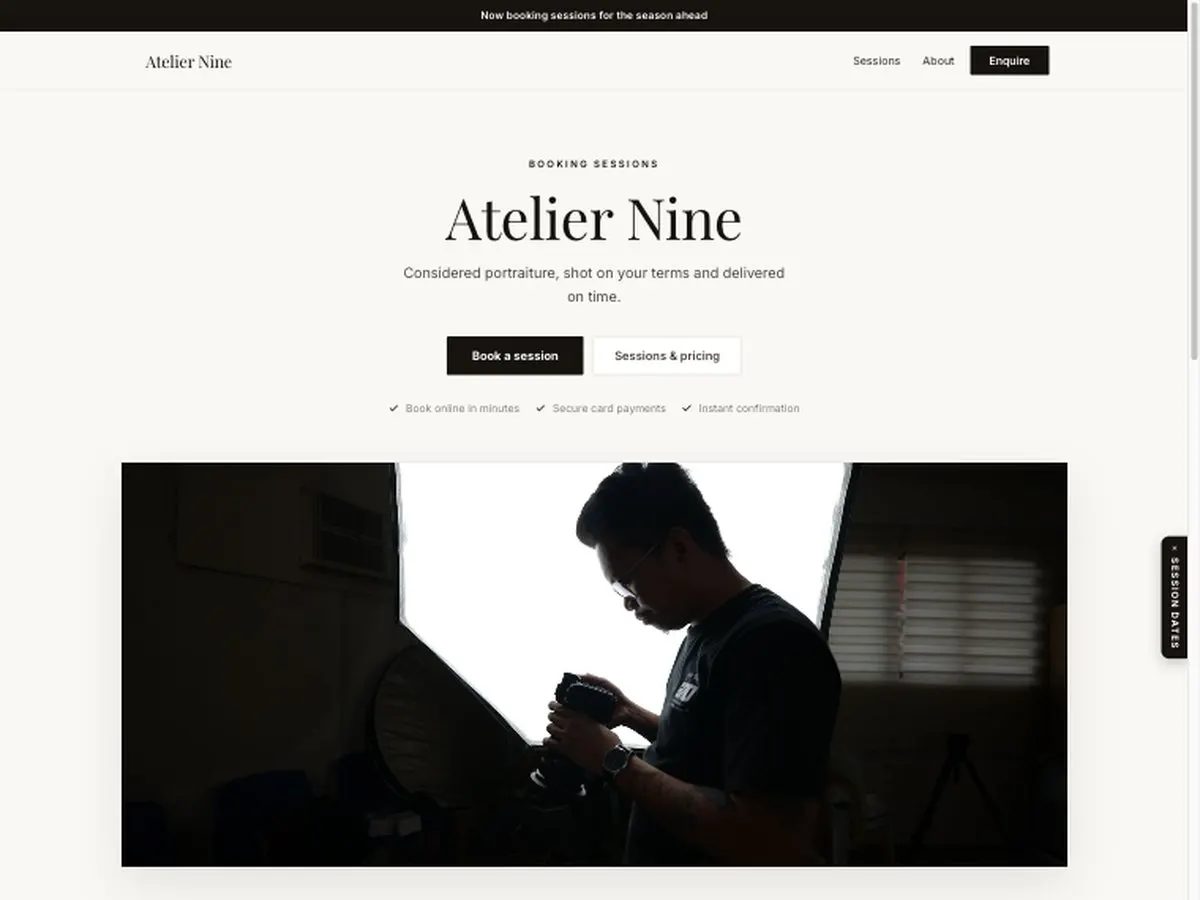 The Atelier Nine demo site